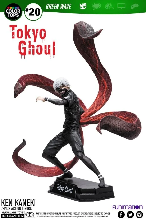 McFarlane Toys Tokyo Ghoul – Ken Kaneki 17cm Color Tops Figur 1