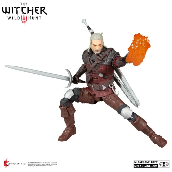 McFarlane Toys The Witcher 3 Wild Hunt – Geralt Von Riva (Wolf Armor) Figur 8