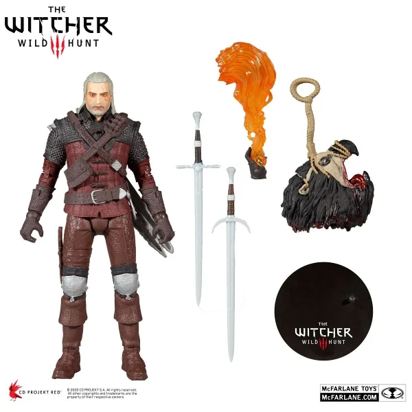 McFarlane Toys The Witcher 3 Wild Hunt – Geralt Von Riva (Wolf Armor) Figur 3