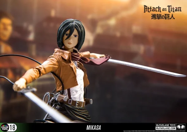 McFarlane Toys Attack On Titan – Mikasa Ackerman 17cm Color Tops Figur 5