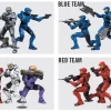 McFarlane Toys HALO Wars Heroic Collection 2009 Wave 1 Figuren 4er Set 5