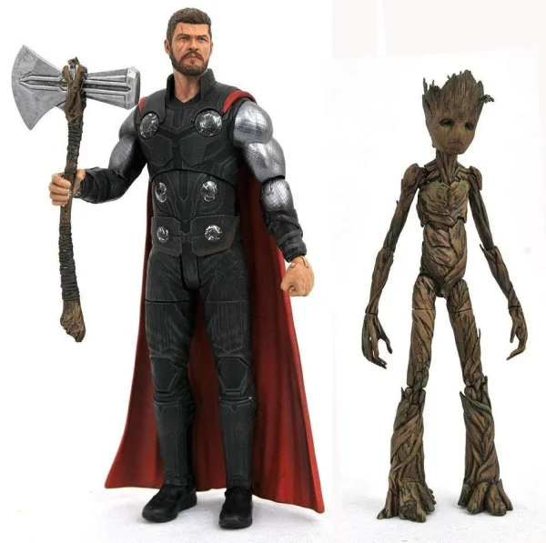 Diamond Select Marvel Select – Avengers 3 Infinity War – Thor & Groot Figuren 1