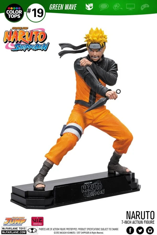McFarlane Toys Naruto Shippuden – Naruto 17cm Color Tops Figur 3