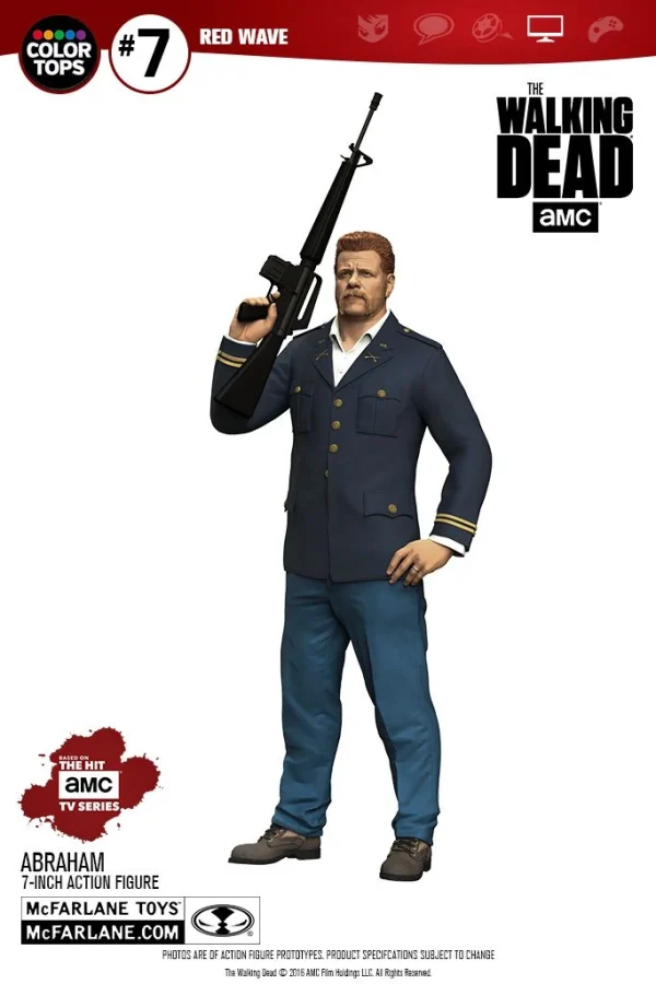 McFarlane Toys The Walking Dead – Abraham Ford 17cm Color Tops Figur 7
