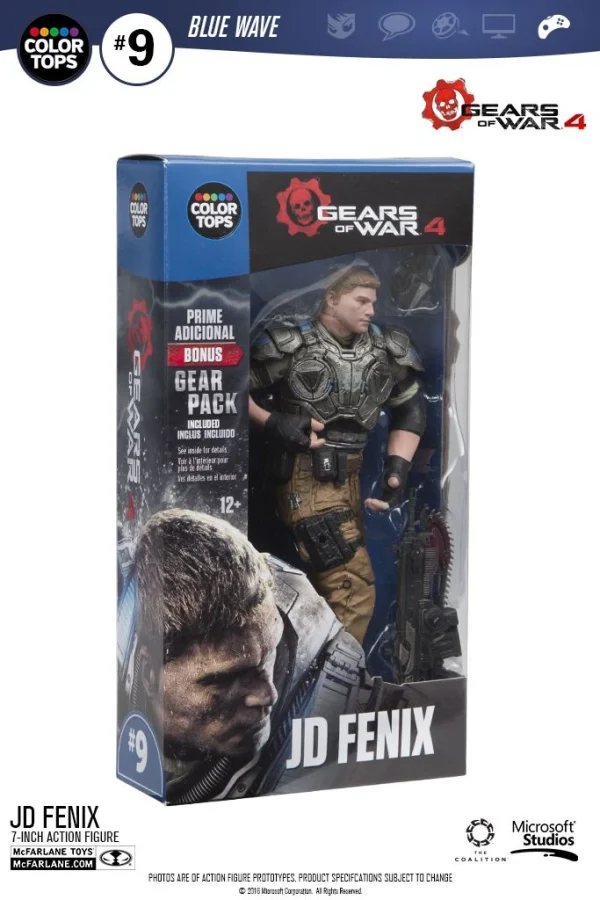 McFarlane Toys Gears Of War 4 – JD Fenix 18cm Color Tops Figur 1