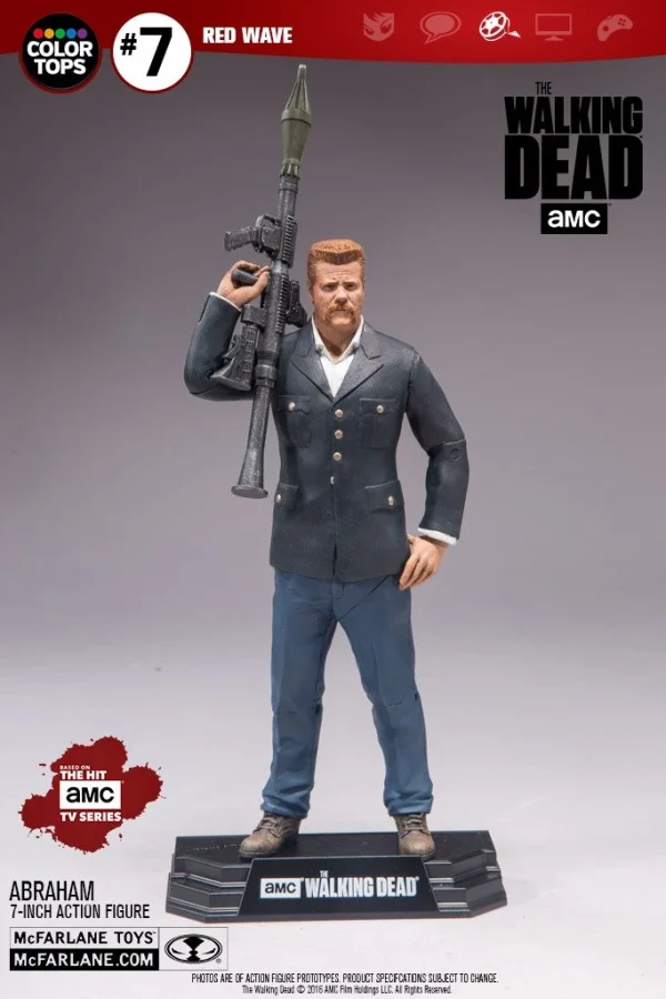 McFarlane Toys The Walking Dead – Abraham Ford 17cm Color Tops Figur 3