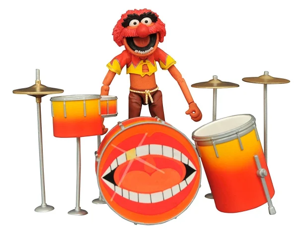 Diamond Select The Muppets – Animal With Drumset Collectors Figur 1