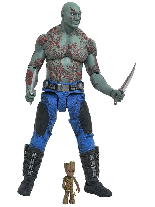 Diamond Select Marvel Select Figur – Guardians Ot. Galaxy 2 – Drax & Baby Groot 1