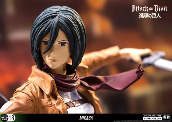 McFarlane Toys Attack On Titan – Mikasa Ackerman 17cm Color Tops Figur 4
