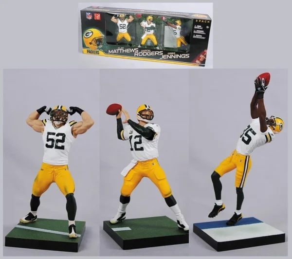 McFarlane Toys NFL 3-Pack Green Bay Packers Super Bowl Champions 1