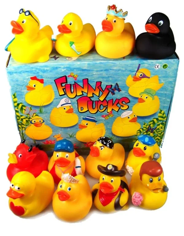 Diverse Bade-Enten Quietschend 12er Set 1