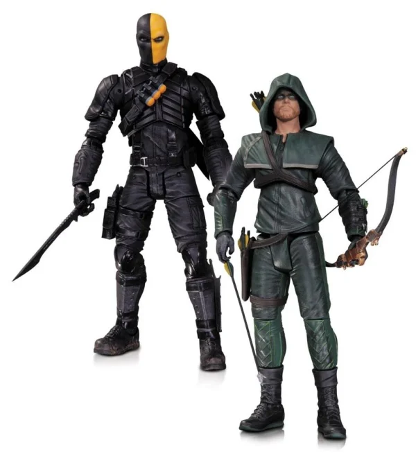 DC Direct ARROW – Oliver Queen Vs. Deathstroke 2-Pack Figuren 1